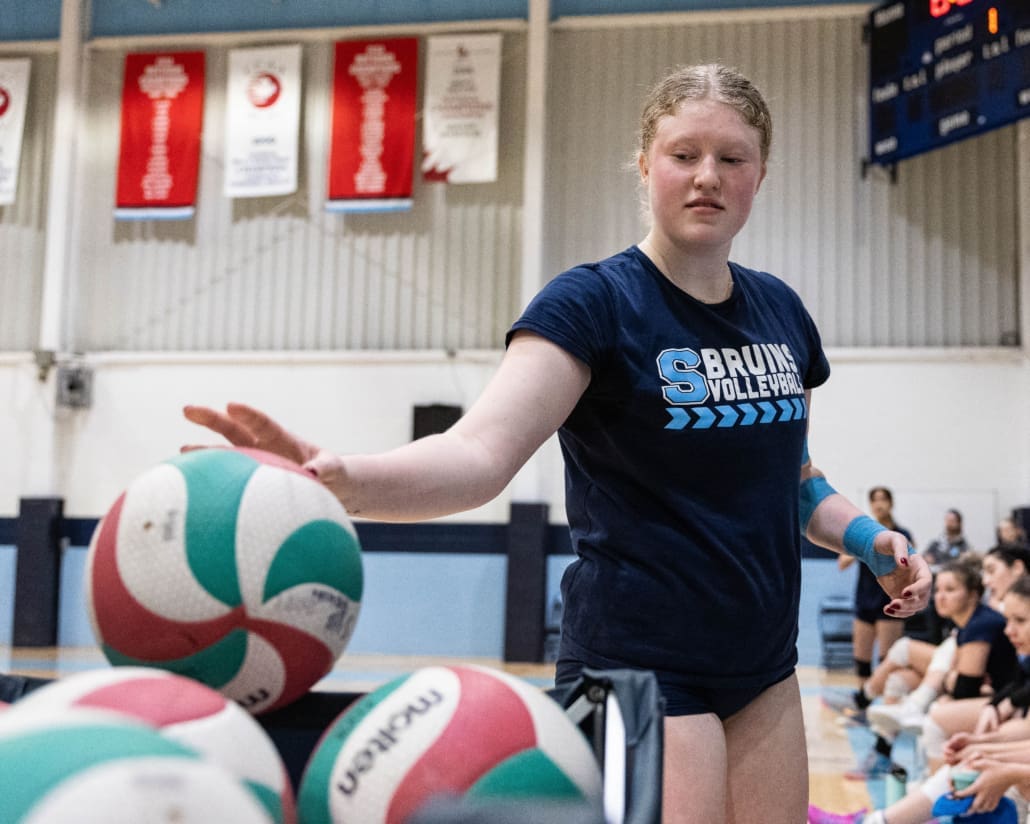 Ontario Colleges Athletic Association volleyball action between Fanshawe and Sheridan on January 11, 2025 at Sheridan College