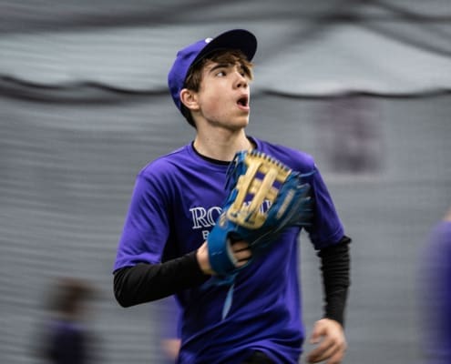 Ontario Baseball Academy baseball action in Hamilton