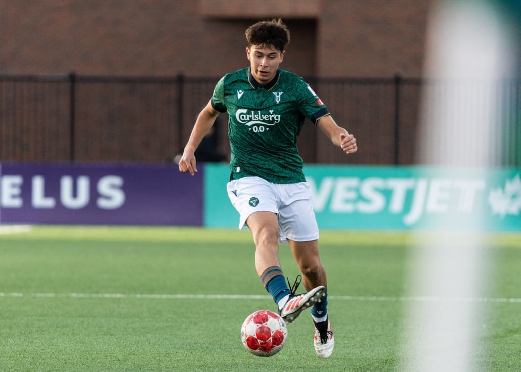League1 Ontario soccer action between Sudbury Cyclones and York United Academy on April 12, 2025 at York Lions Stadium in Toronto